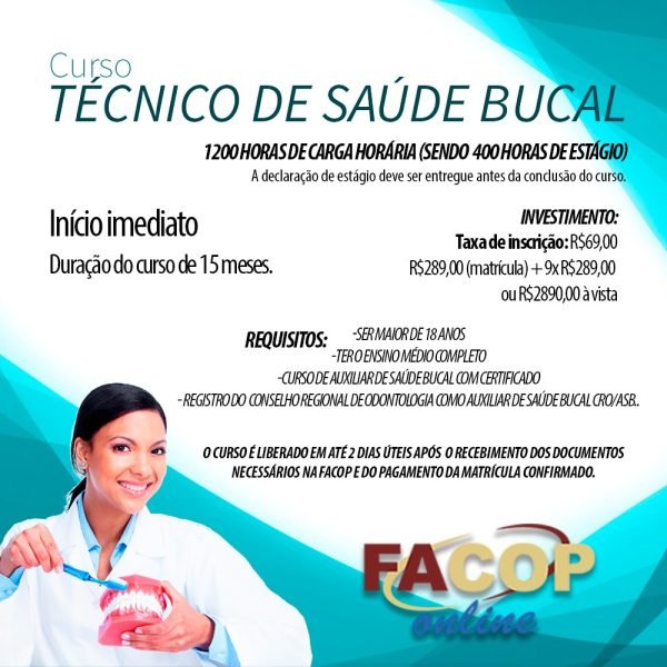 Curso Técnico de Saúde Bucal