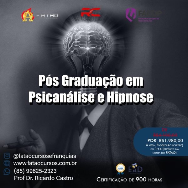 Pós - Graduação em Psicanálise e Hipnose